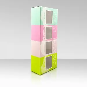 Eco-Friendly rectangle biscuit paper box cookie snack packaging box custom printing cereal box packaging with window